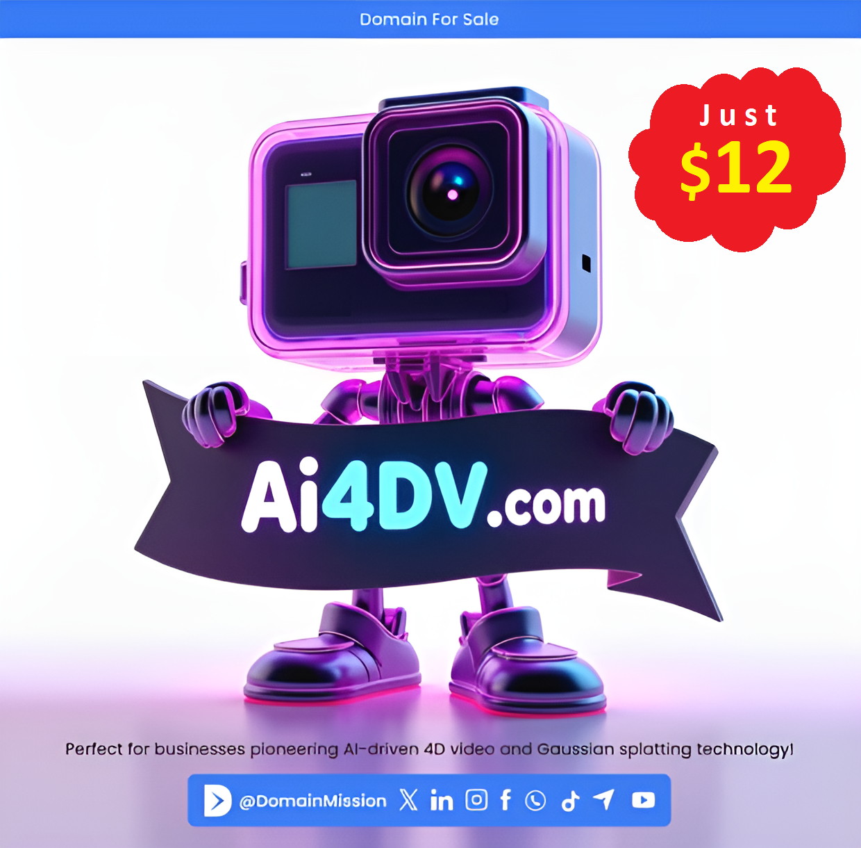 Ai4DV Domain for sale DomainMission.com.png