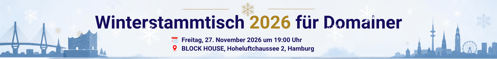 Winterstammtisch 2026 für Domainer