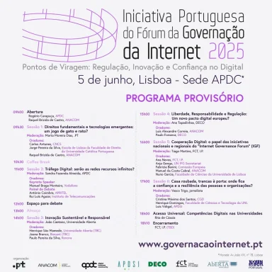 Portugiesisches Internet Governance Forum 2025 – 5. Juni in Lissabon event image